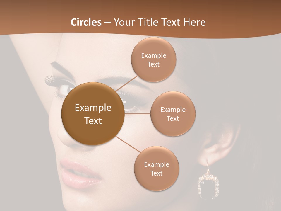 A Woman With A Necklace And Earrings On Her Neck PowerPoint Template