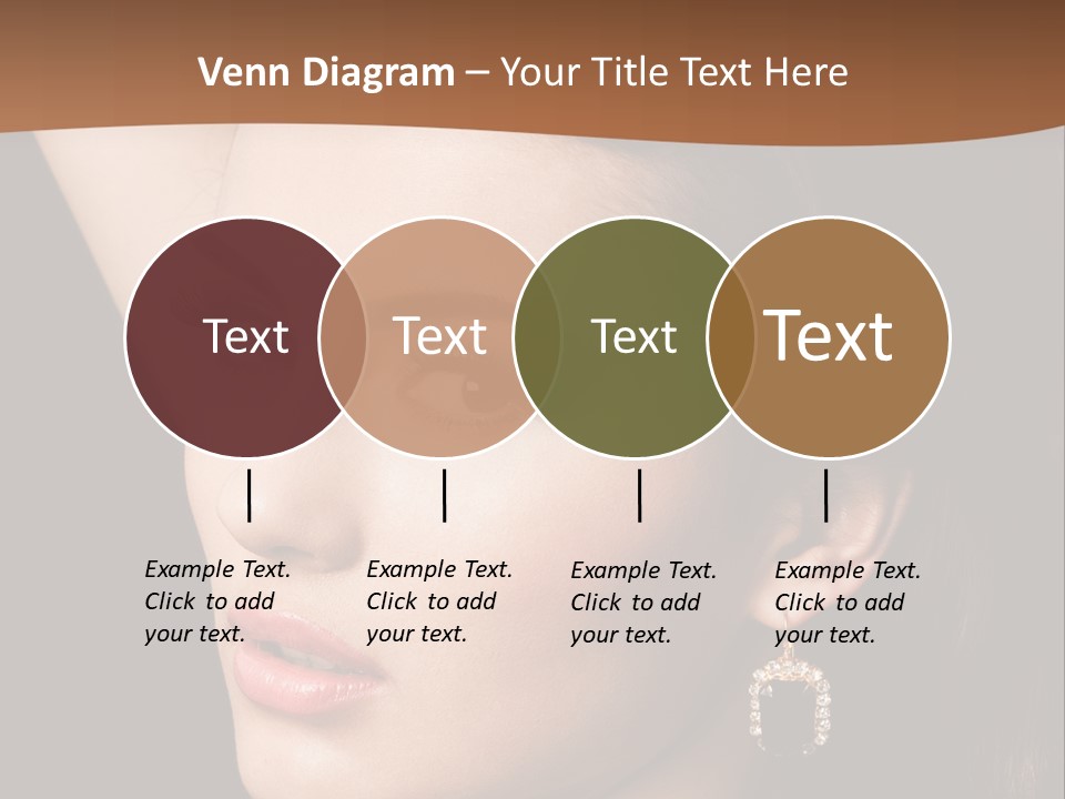 A Woman With A Necklace And Earrings On Her Neck PowerPoint Template