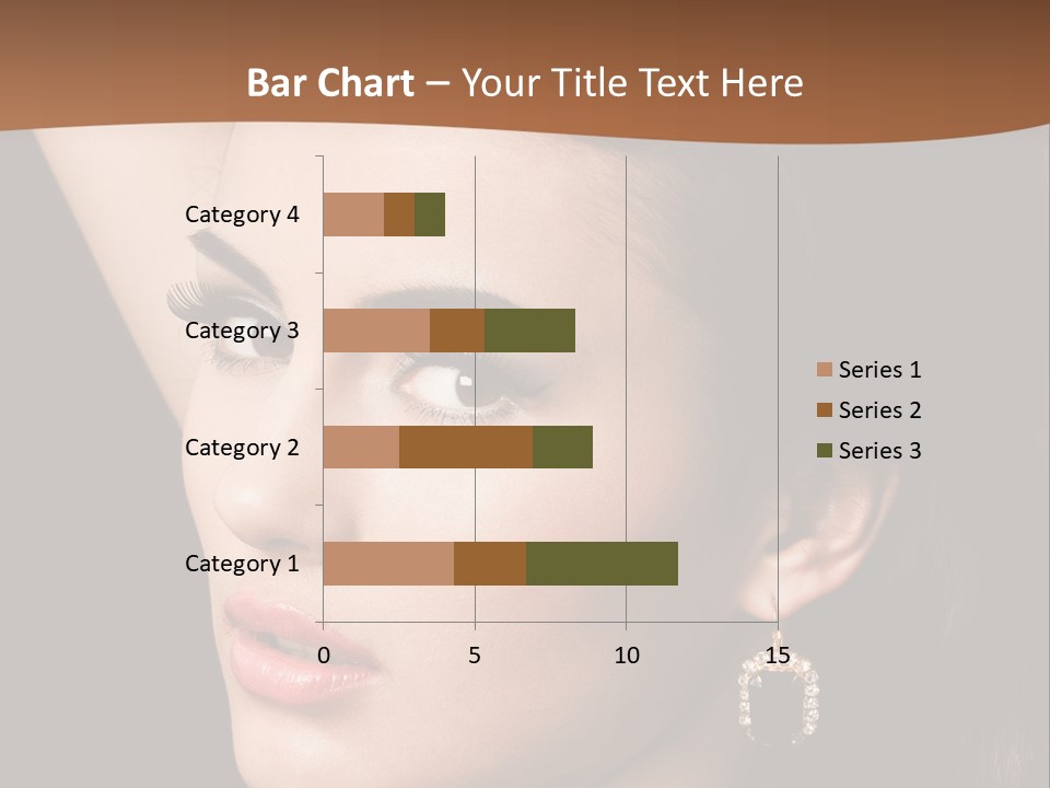 A Woman With A Necklace And Earrings On Her Neck PowerPoint Template
