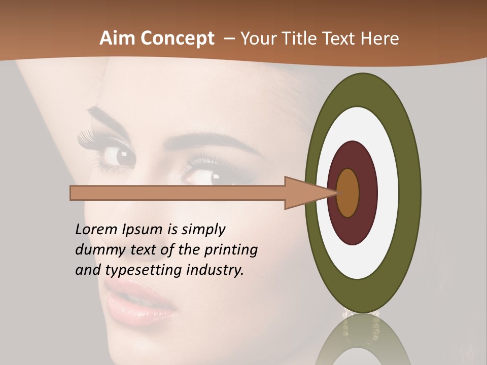 A Woman With A Necklace And Earrings On Her Neck PowerPoint Template