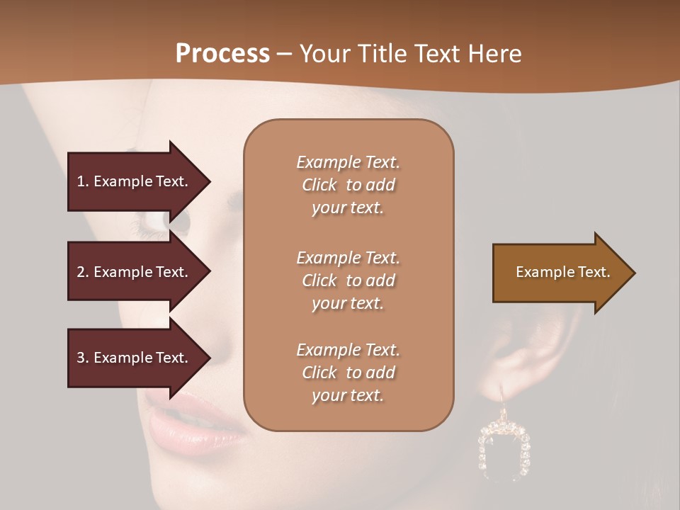 A Woman With A Necklace And Earrings On Her Neck PowerPoint Template