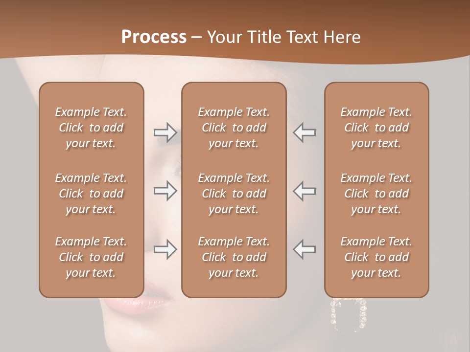 A Woman With A Necklace And Earrings On Her Neck PowerPoint Template