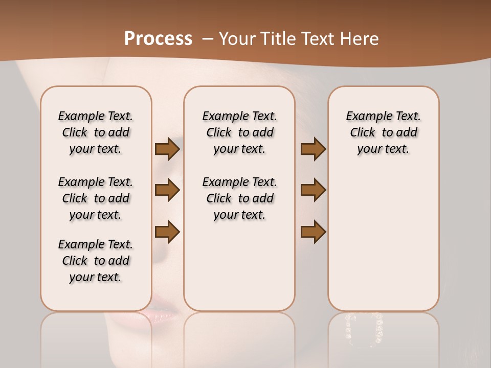 A Woman With A Necklace And Earrings On Her Neck PowerPoint Template