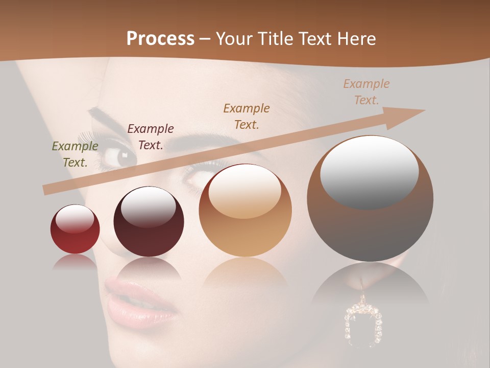 A Woman With A Necklace And Earrings On Her Neck PowerPoint Template