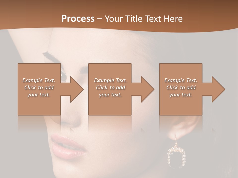 A Woman With A Necklace And Earrings On Her Neck PowerPoint Template