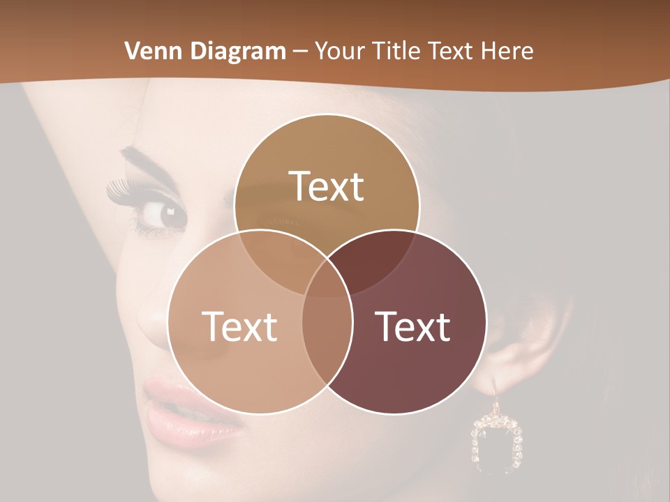 A Woman With A Necklace And Earrings On Her Neck PowerPoint Template