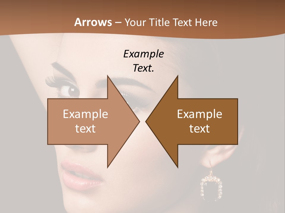 A Woman With A Necklace And Earrings On Her Neck PowerPoint Template