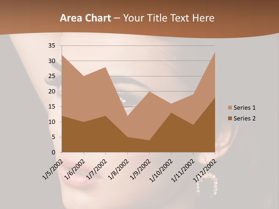 A Woman With A Necklace And Earrings On Her Neck PowerPoint Template