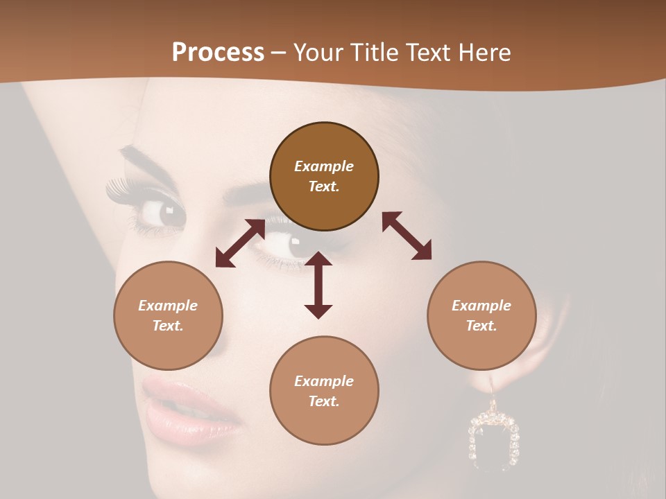 A Woman With A Necklace And Earrings On Her Neck PowerPoint Template