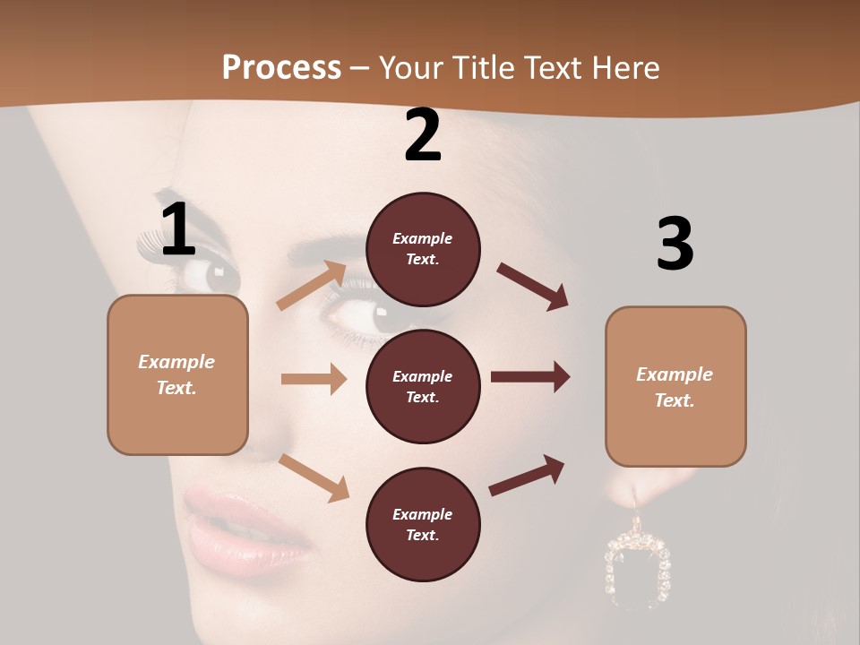 A Woman With A Necklace And Earrings On Her Neck PowerPoint Template