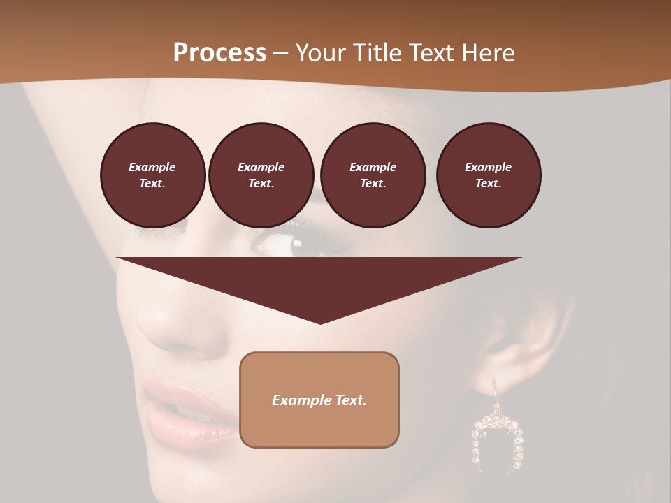 A Woman With A Necklace And Earrings On Her Neck PowerPoint Template