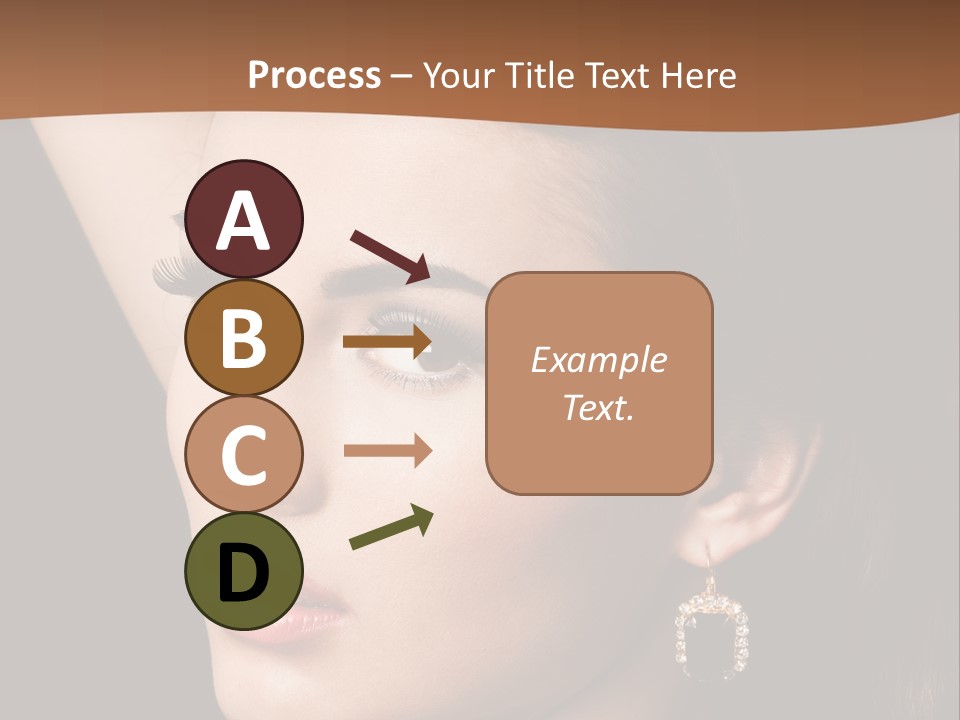 A Woman With A Necklace And Earrings On Her Neck PowerPoint Template