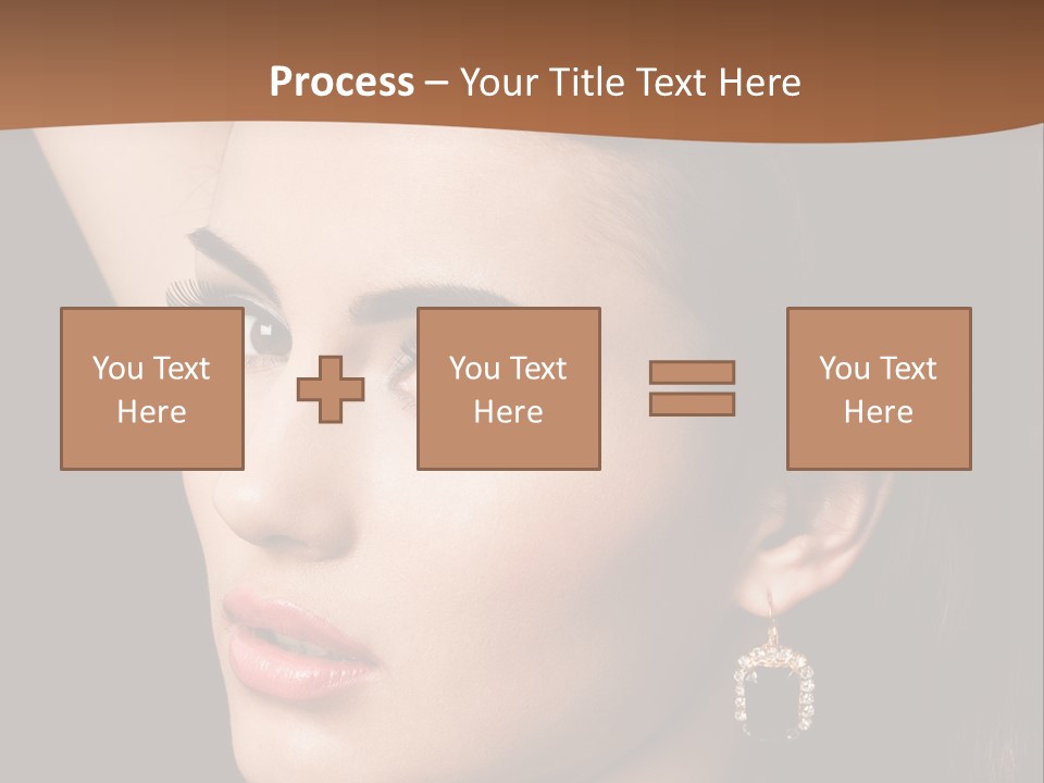 A Woman With A Necklace And Earrings On Her Neck PowerPoint Template