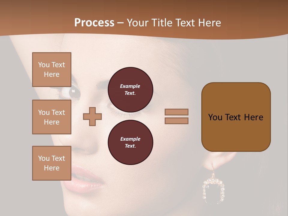 A Woman With A Necklace And Earrings On Her Neck PowerPoint Template