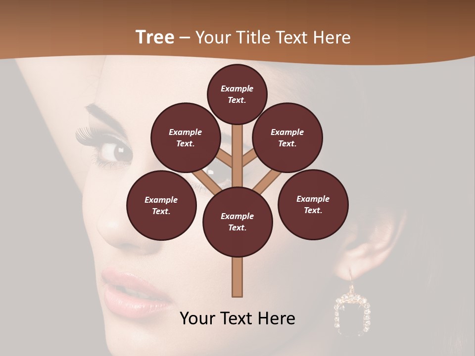 A Woman With A Necklace And Earrings On Her Neck PowerPoint Template