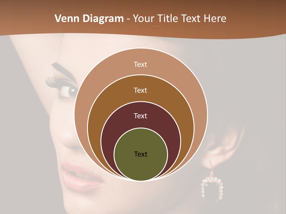 A Woman With A Necklace And Earrings On Her Neck PowerPoint Template