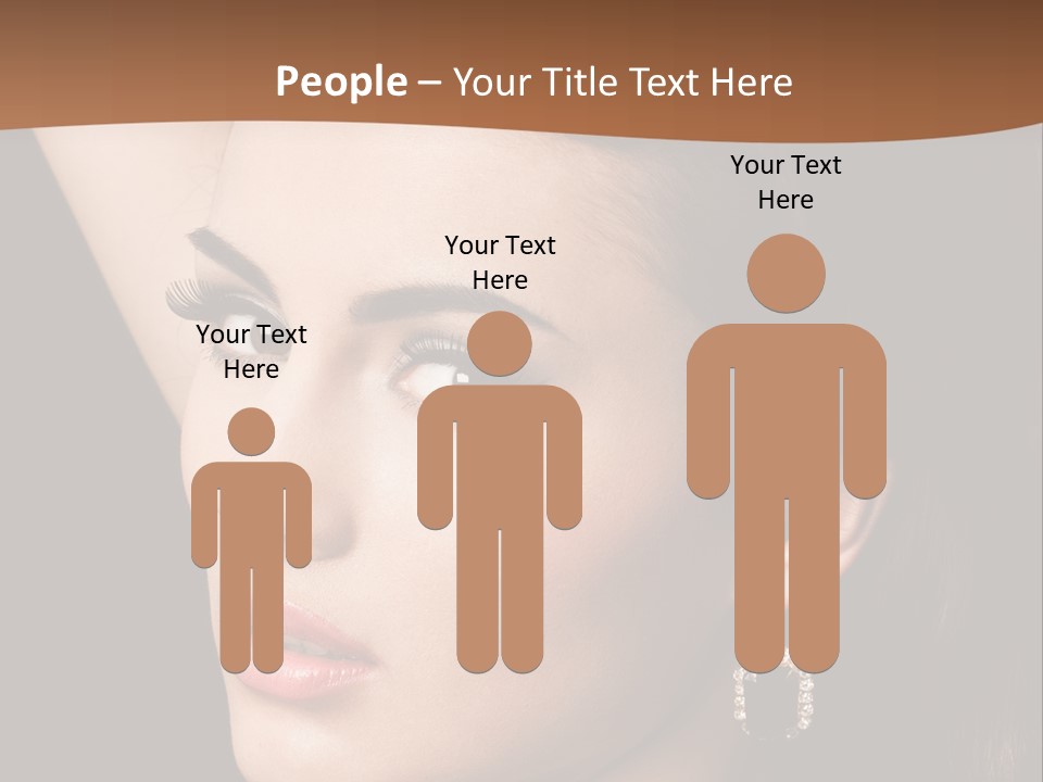 A Woman With A Necklace And Earrings On Her Neck PowerPoint Template