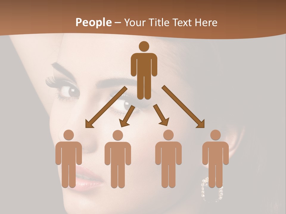 A Woman With A Necklace And Earrings On Her Neck PowerPoint Template