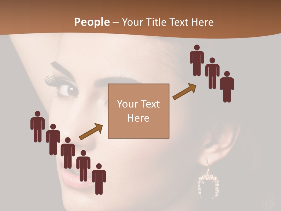 A Woman With A Necklace And Earrings On Her Neck PowerPoint Template