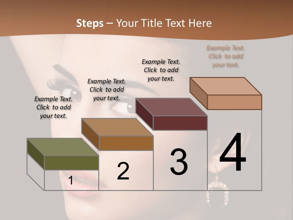 A Woman With A Necklace And Earrings On Her Neck PowerPoint Template