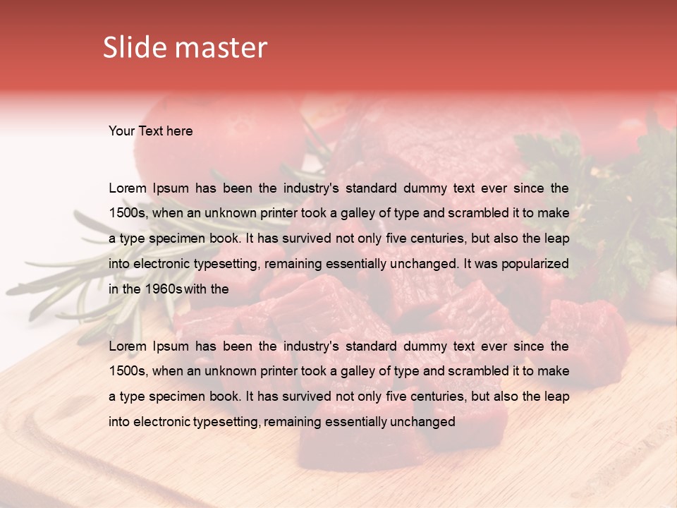 Seasoning Piece Green PowerPoint Template