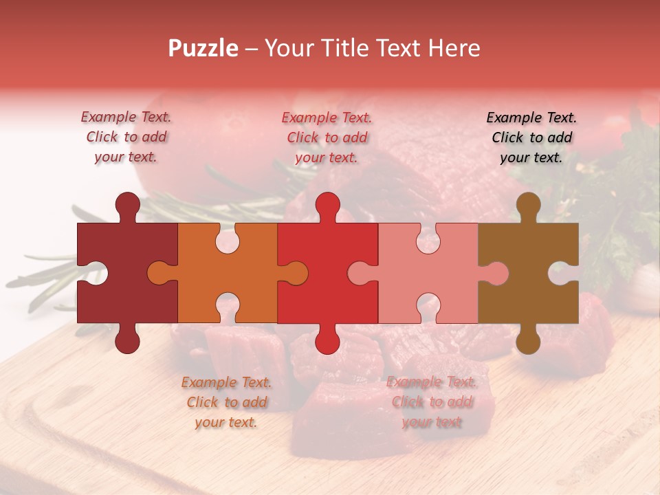 Seasoning Piece Green PowerPoint Template