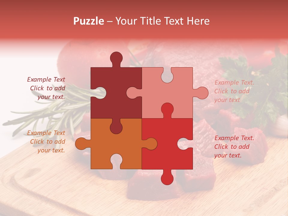 Seasoning Piece Green PowerPoint Template