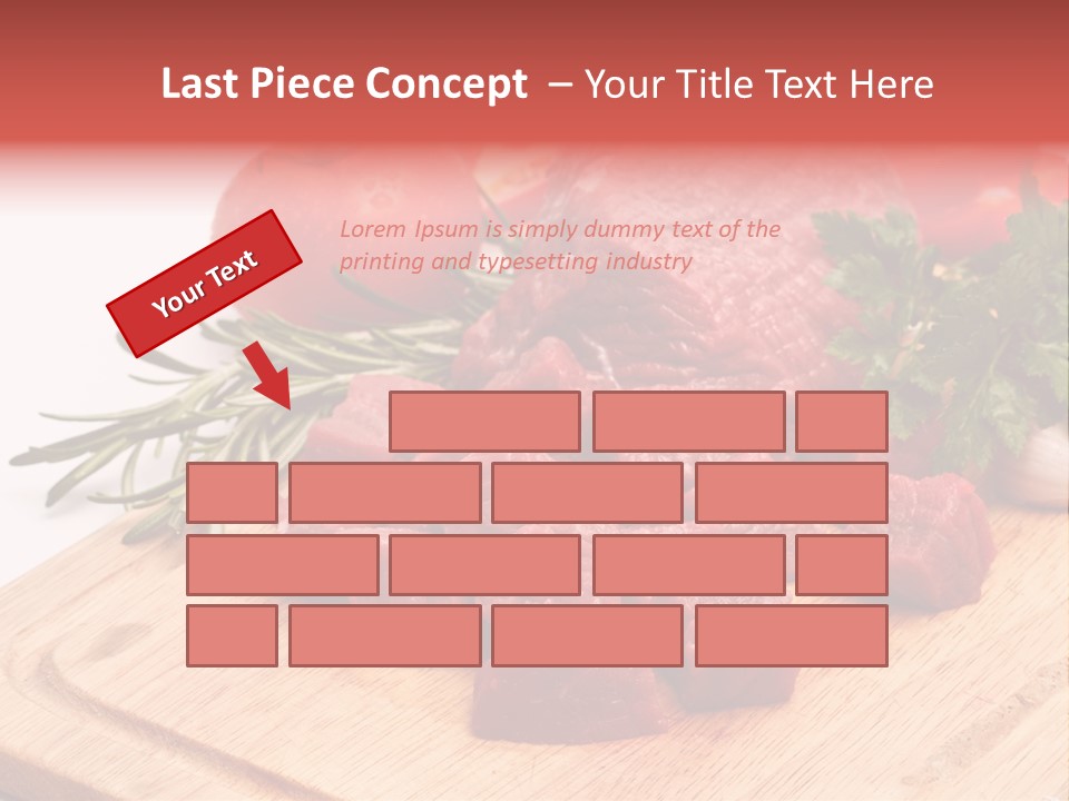 Seasoning Piece Green PowerPoint Template