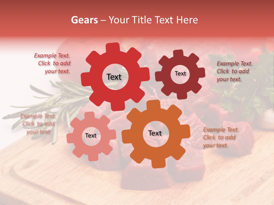 Seasoning Piece Green PowerPoint Template