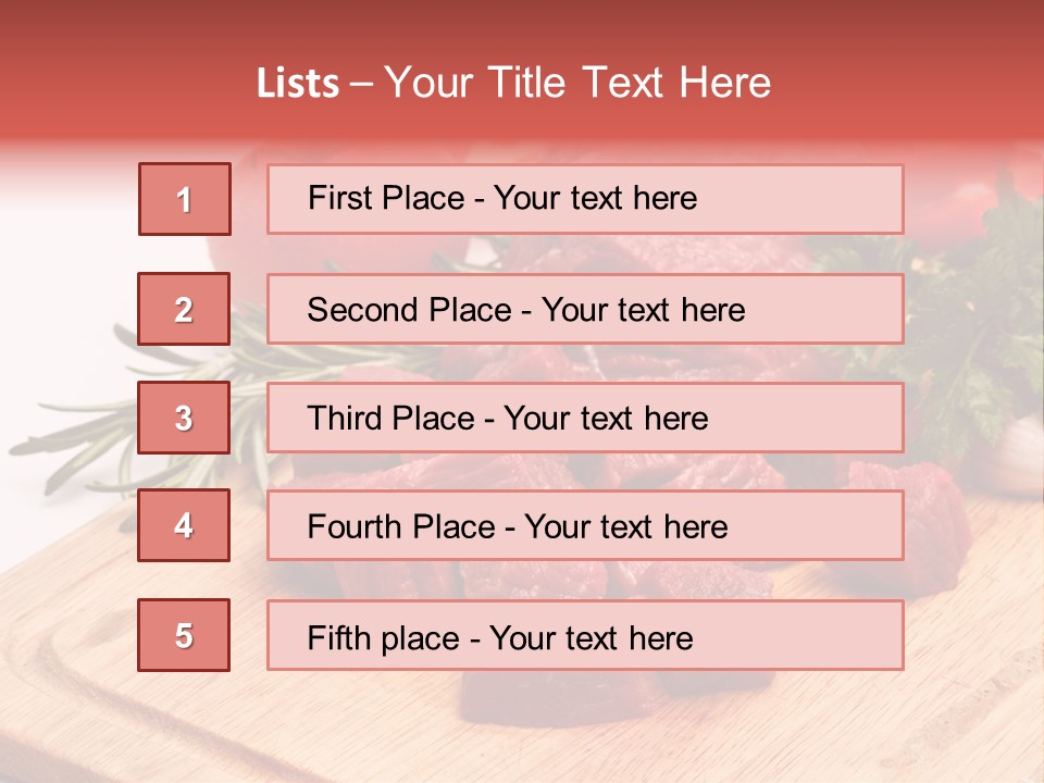 Seasoning Piece Green PowerPoint Template