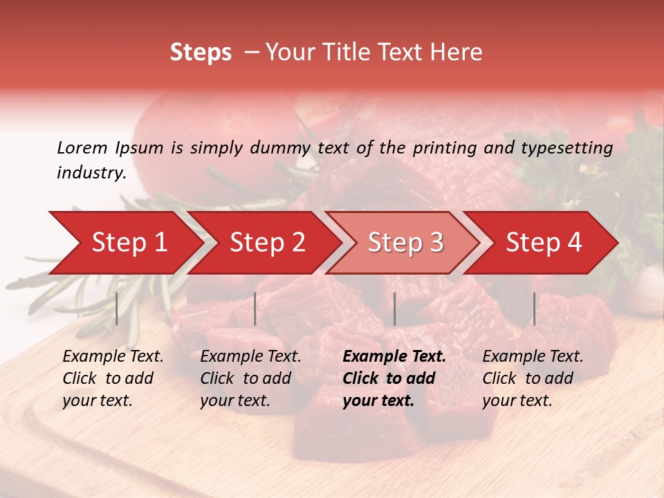 Seasoning Piece Green PowerPoint Template