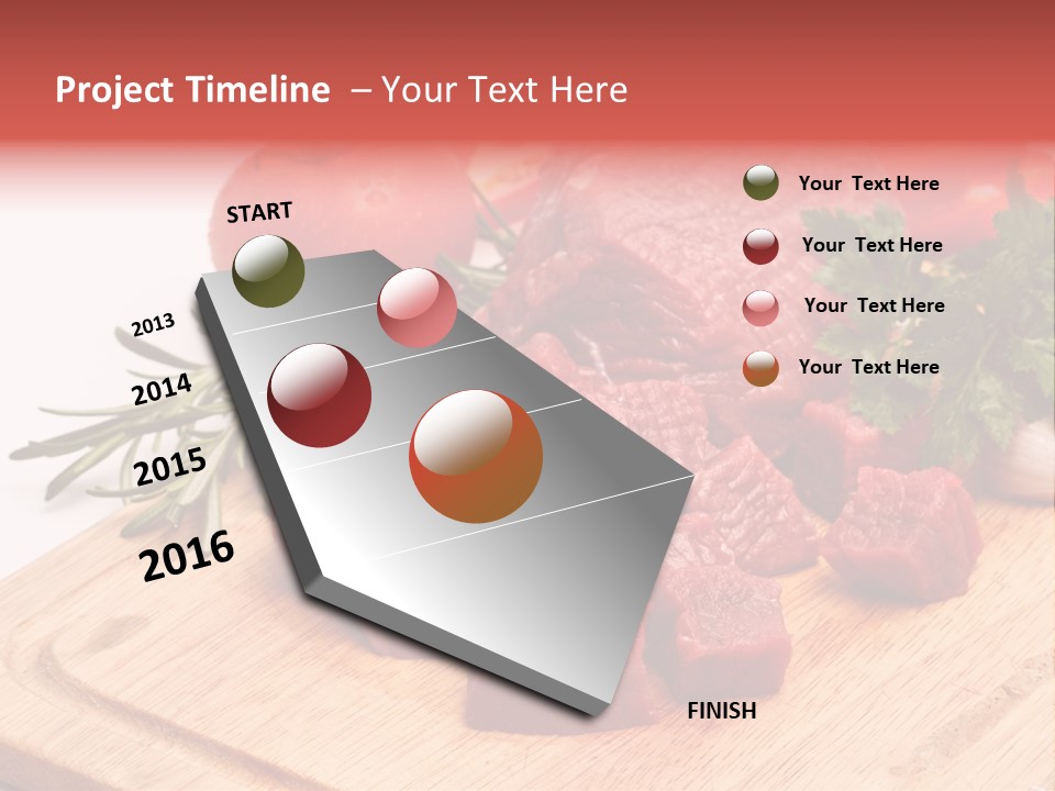 Seasoning Piece Green PowerPoint Template