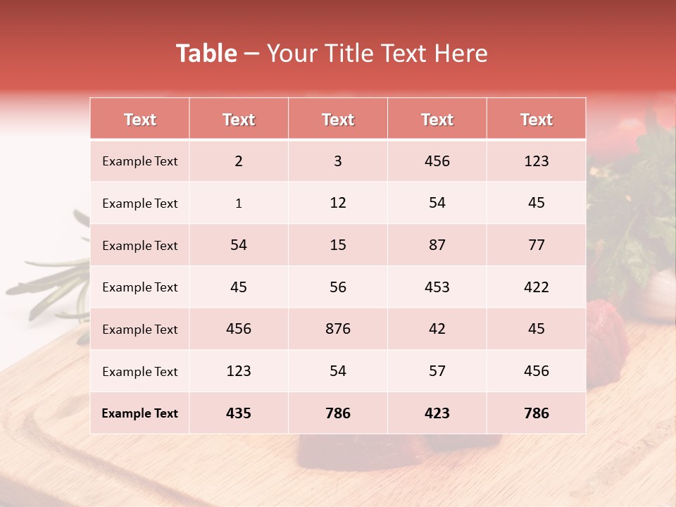 Seasoning Piece Green PowerPoint Template