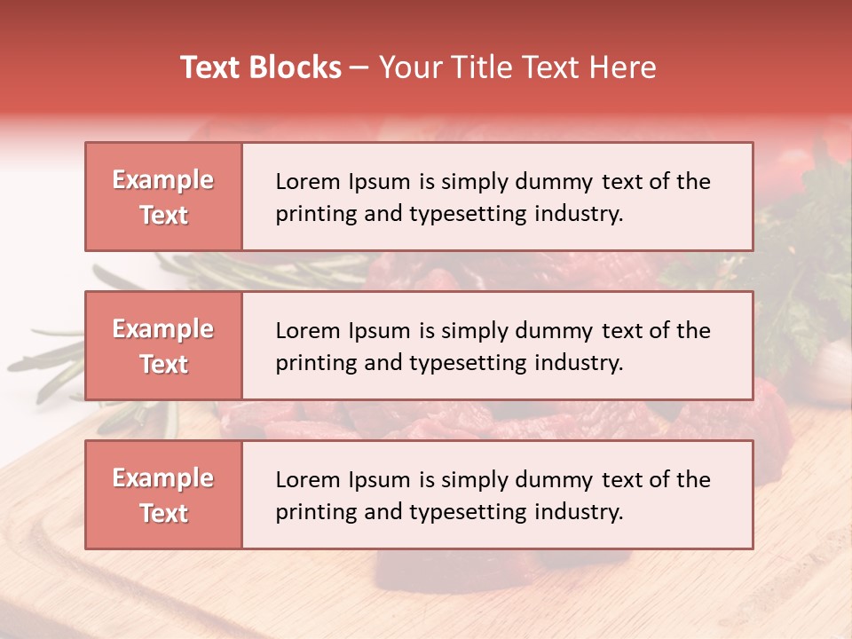 Seasoning Piece Green PowerPoint Template