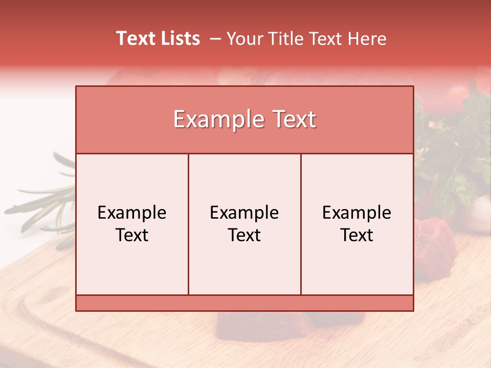 Seasoning Piece Green PowerPoint Template