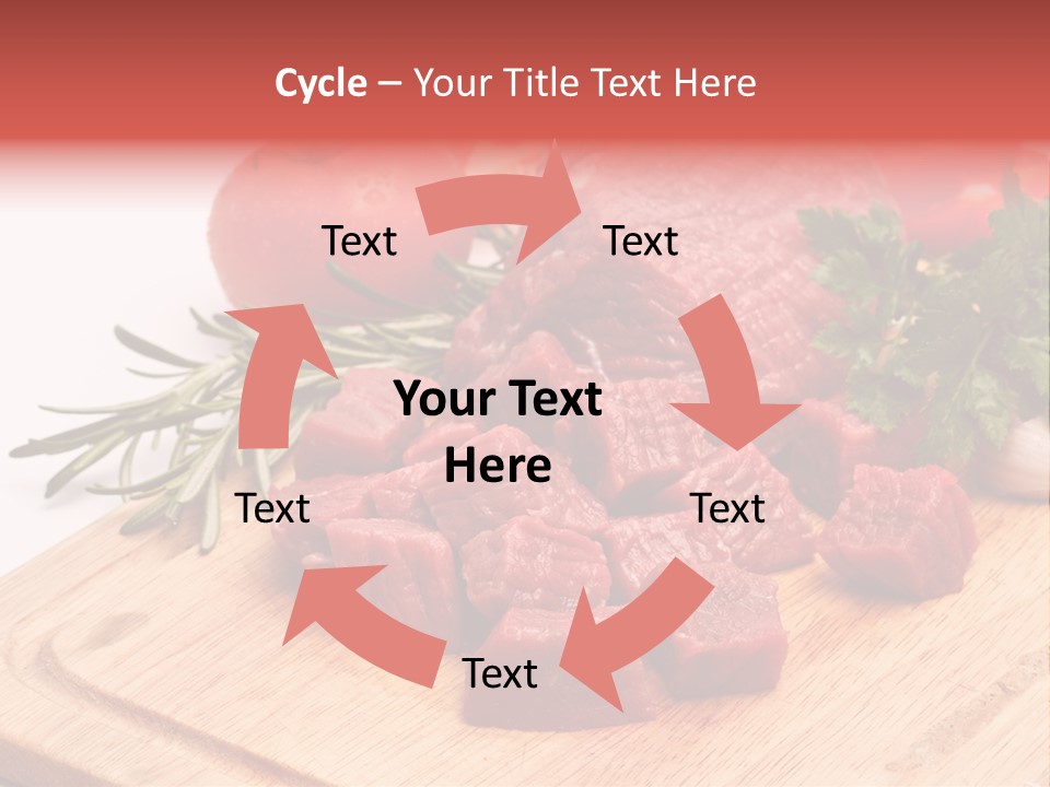 Seasoning Piece Green PowerPoint Template