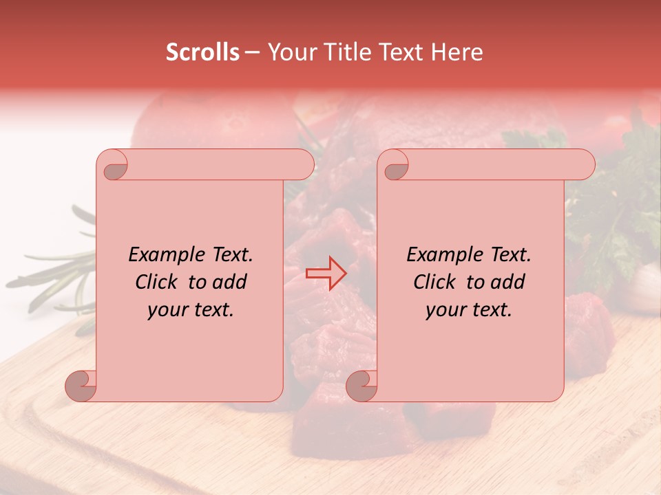 Seasoning Piece Green PowerPoint Template