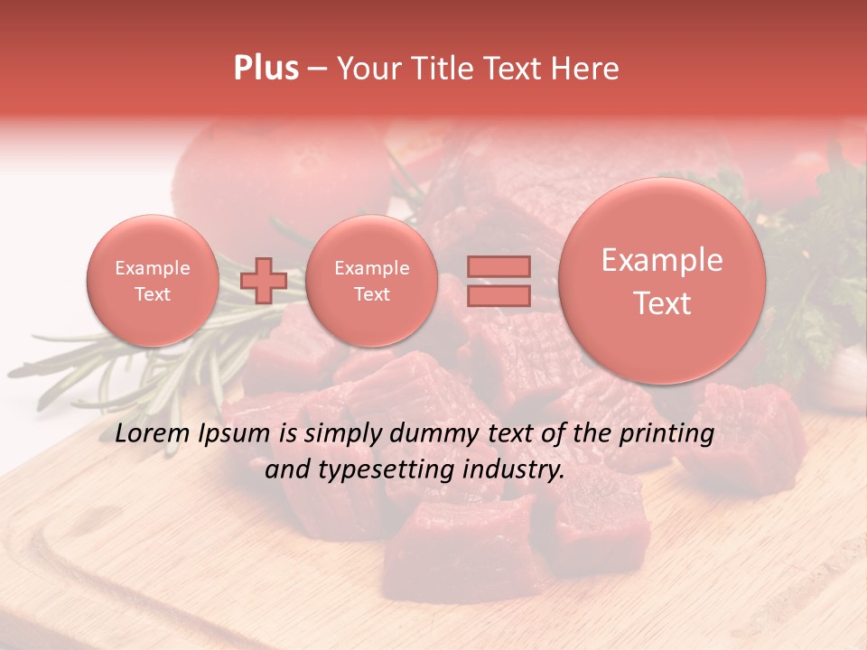 Seasoning Piece Green PowerPoint Template