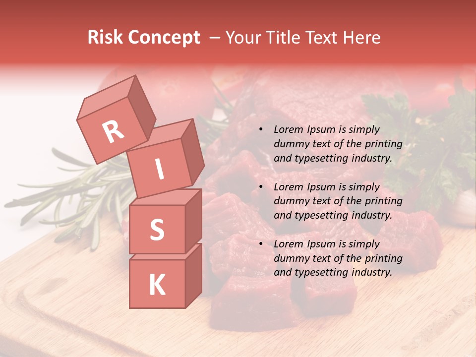 Seasoning Piece Green PowerPoint Template