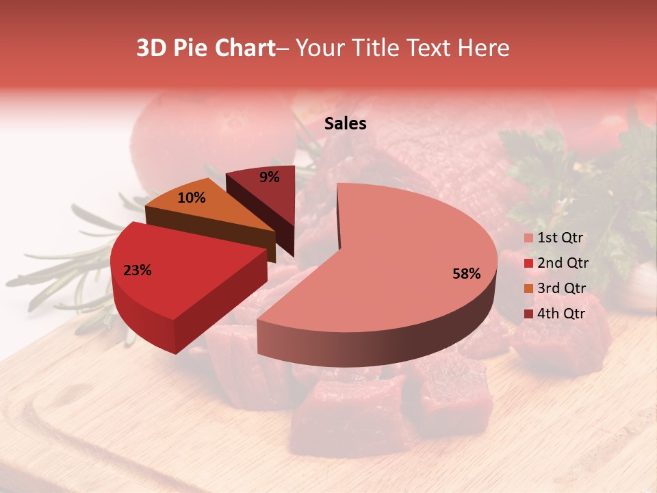 Seasoning Piece Green PowerPoint Template