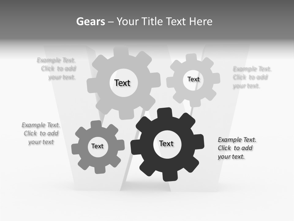 A White Letter With A Shadow On It PowerPoint Template