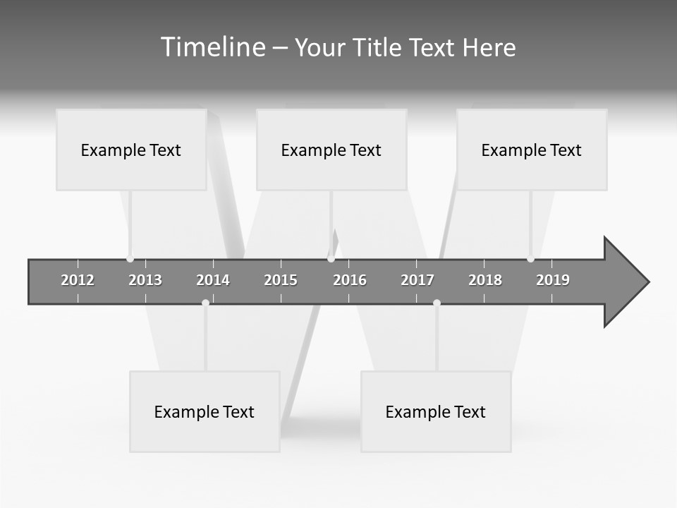 A White Letter With A Shadow On It PowerPoint Template