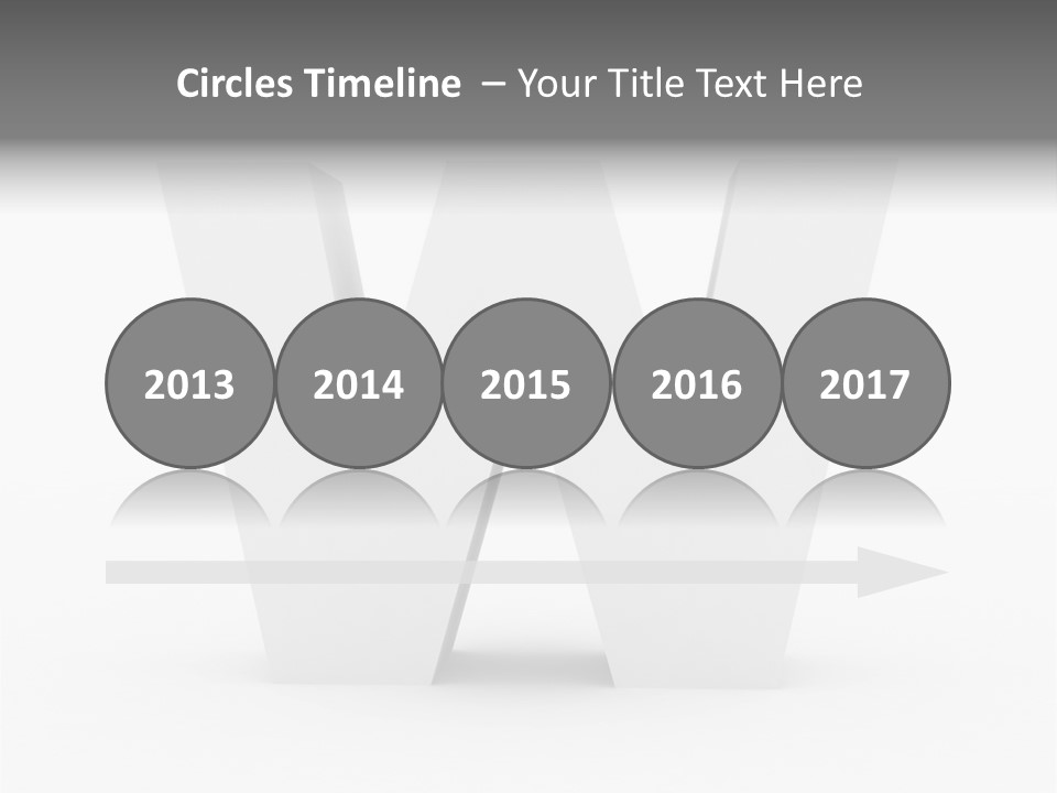 A White Letter With A Shadow On It PowerPoint Template