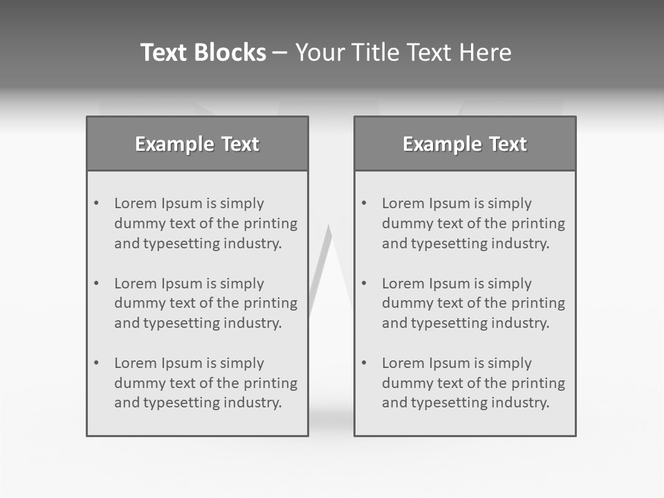 A White Letter With A Shadow On It PowerPoint Template