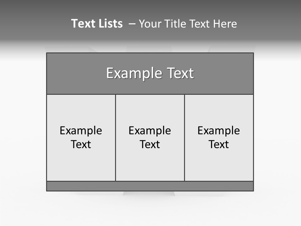 A White Letter With A Shadow On It PowerPoint Template