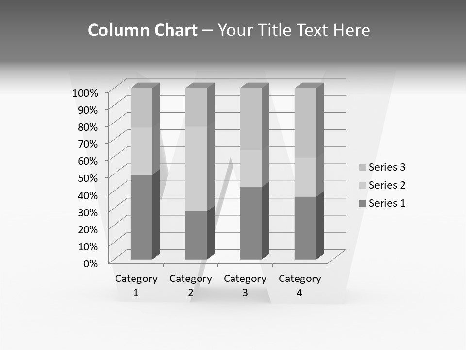 A White Letter With A Shadow On It PowerPoint Template
