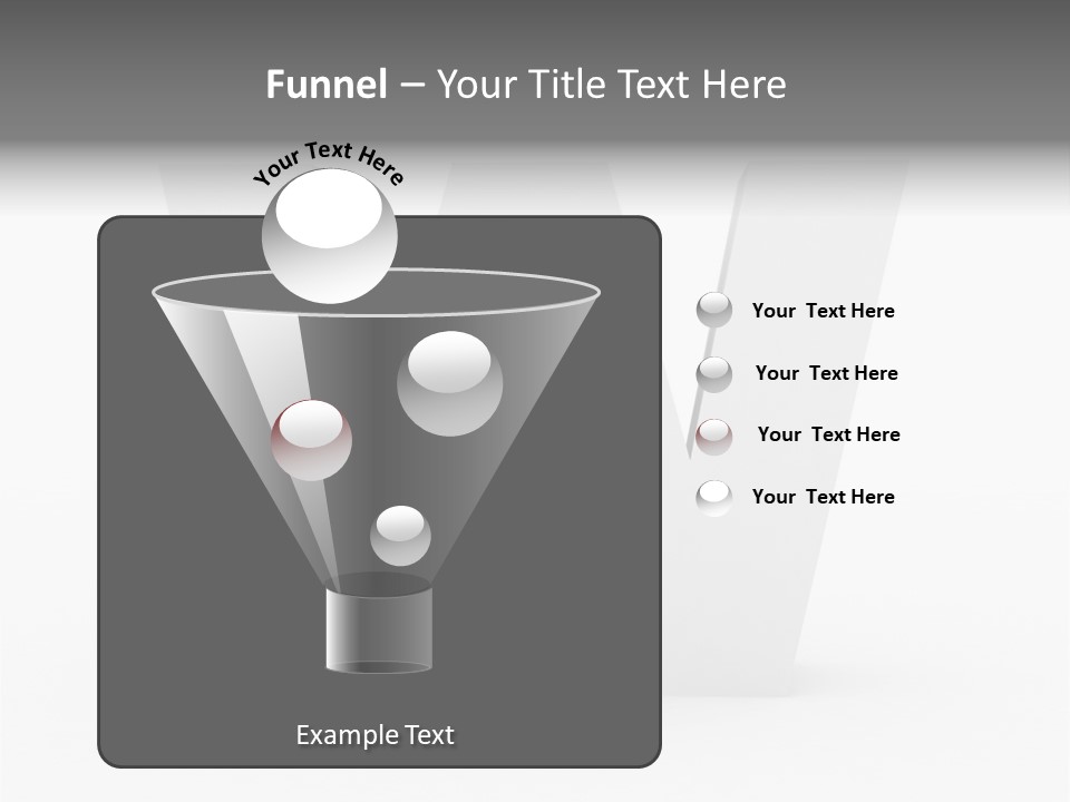 A White Letter With A Shadow On It PowerPoint Template
