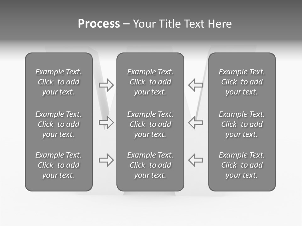 A White Letter With A Shadow On It PowerPoint Template