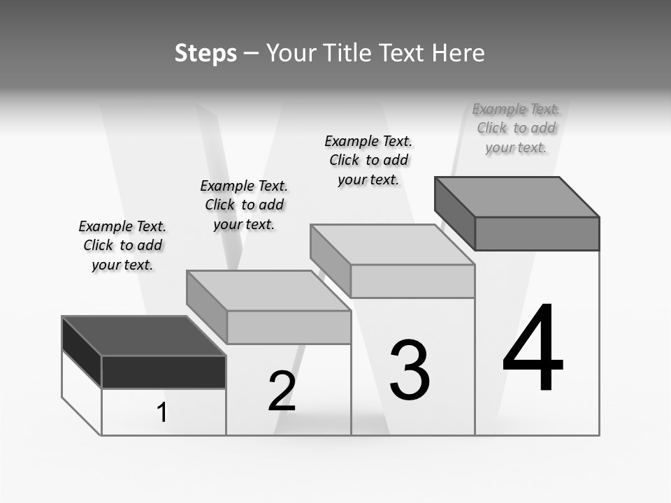 A White Letter With A Shadow On It PowerPoint Template