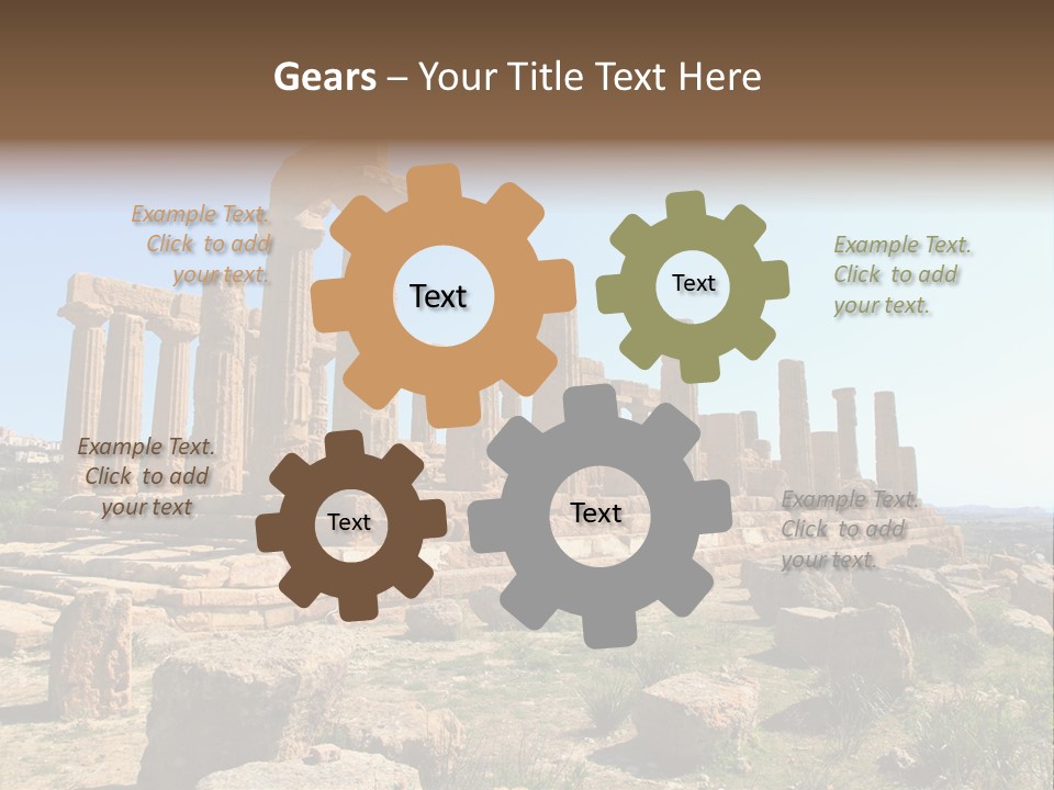 Holiday Yellow Defocused PowerPoint Template